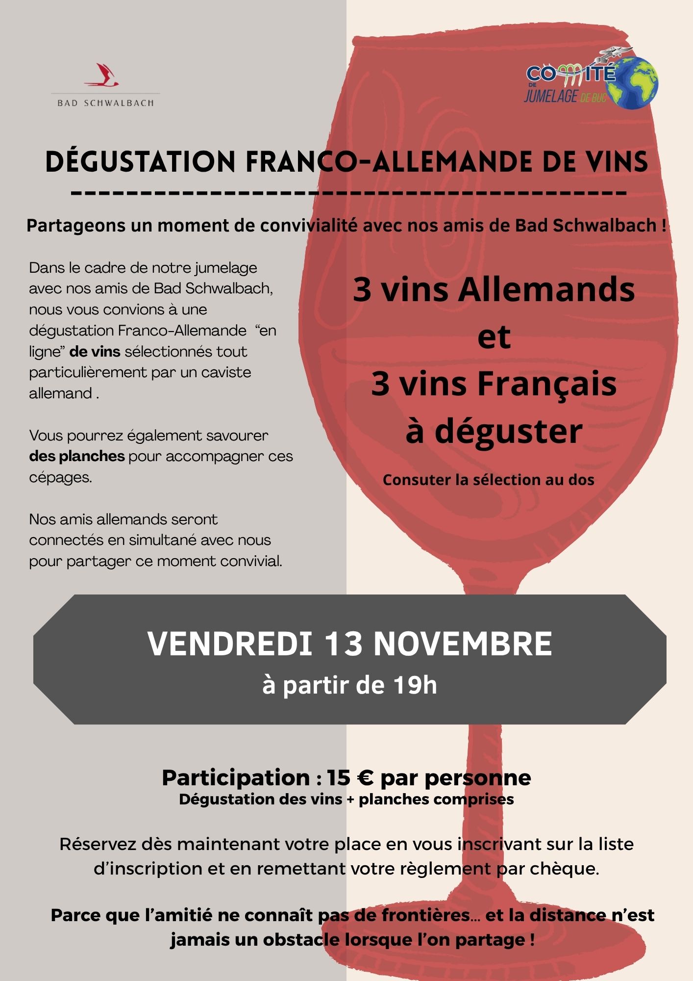 Dégustation franco-allemande : partageons un verre avec Bad Schwalbach